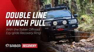 Double Line Pull Winch Recovery with Ezy-Glide Recovery Ring - Saber Offroad