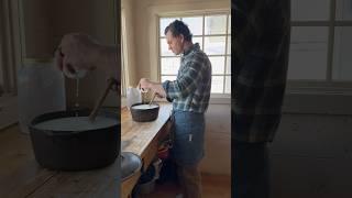 Daniel works so hard for all of us ️ His homemade cheese for lunch