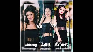 #sambhavi #queen #shivi #alia #avneet Shivangi Joshi VS Other Actress In same Dress