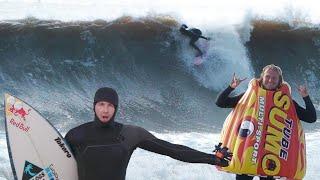 Jamie Obrien visits New Jersey for Mega Swell