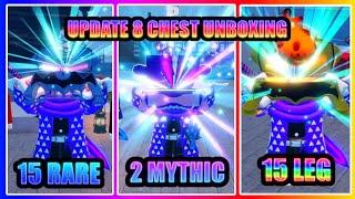 UPDATE 8 CHEST UNBOXING 15 Rare 15 Legendary 2 Mythical 🟣🟡 | Grand Piece Online Update 8