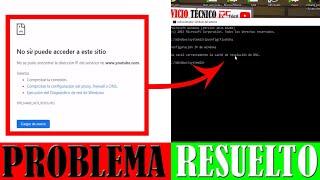 El Navegador No Funciona | ERROR "No se Puede Acceder a este Sitio Web"| SOLUCIÓN Windows 10/8