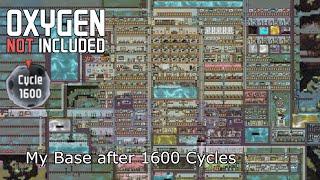 Oxygen Not Included - My Base after 1600 Cycles