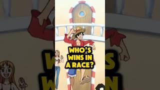 If the Strawhats Raced | One Piece #anime #shorts