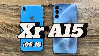 Samsung Galaxy A15 vs iPhone Xr (iOS 18)