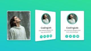 3D Flip Card on Hover using only HTML & CSS | CodingLab