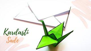 how to make a paper crane             اوریگامی درنا 