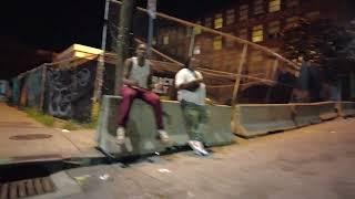 WALKING IN ATLANTA'S CRIME / DRUG INFESTED HOODS AT NIGHT