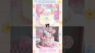 Cinnamoroll VS Hello Kitty #sanrio #cinnamoroll #hellokitty #cute #vs #cake #shorts  #kitty #kawaii