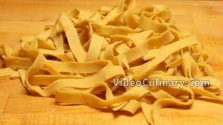 Fresh Yolk Pasta Dough Recipe (Hand Cut) - Video Culinary