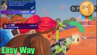 Easily Deal Damage With 3 Different Ranged Weapons in a Single Match - Fortnite Pirate Code Quest