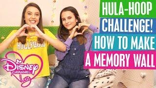 DISNEY CHANNEL VLOG | HULA-HOOP CHALLENGE! | HOW TO MAKE A MEMORY WALL | FRIDAY 13TH FUN!