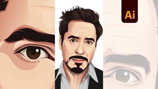 how to make vector portrait | adobe illustrator tutorials