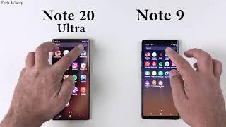 SAMSUNG Note 20 Ultra vs Note 9 : Speed Test + Size Comparison + Ram Management