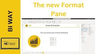 The new Format pane in Power BI Desktop