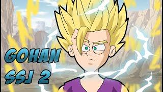 GOHAN SE TRANSFORMA EM SSJ2 (ANIMAÇÃO ZOADA)