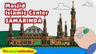 Mewarnai Masjid Islamic Center Samarinda bersama Diva | Kastari Animation Official