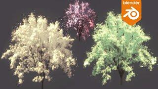 Pastel/Watercolor Trees in Blender With the SAS Addon (Tutorial)