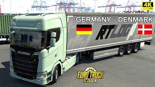 Hamburg To Aalborg ** | Euro Truck Simulator 2 | ETS 2 | Realistic MOD | 4K