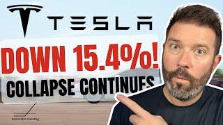 Tesla Stock Dropped 15.4% Today -- Here's Why The Decline Will Continue