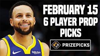 NBA PRIZEPICKS TODAY | 6 BEST PROP PICKS | THURSDAY | 2/15/2024 | BEST PROPS | NBA BETTING |