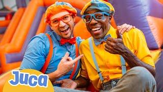 Blippi e Juca Visitam um Parque Interior | 1 HORA DE JUCA! | Blippi em Português | Vídeos Educativos