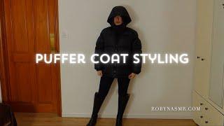 Get Ready with Me in a Puffer Coat ASMR