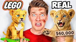If You Build It, I’ll Pay For It!! (Lego vs Pancake Art) How To Make Disney Lion King Mufasa IRL