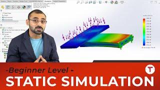 SOLIDWORKS FEA Static Simulation in 10 Mins !