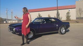 1968 Pontiac Firebird 400 walk around and running.