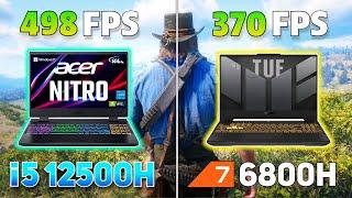 Intel Core i5 12500H vs Ryzen 6800H Gaming Benchmarks | Test in 11 Games |