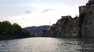 Boar trip on river Mtkvari in Tbilisi.