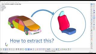 How to Extract part from a detailed model? LS-Prepost Tutorial