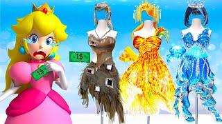 Super Mario Princess Clothes Switch Up | Fashion WOW