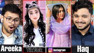 Areeka Haq's Tik Tok & Instagram - Indian Reaction