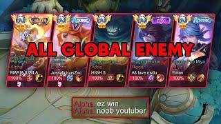 I MET 5 MAN ALL GLOBAL PLAYER’S IN RANKED GAME!! Win or Lose? - MLBB