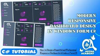 C# Create a Fully Responsive Dashboard in Windows Form