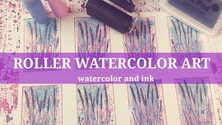 TRY THIS! ROLLER on your ABSTRACT WATERCOLOR paint