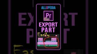 Premiere Pro: How to Export Part of your Timeline | Premiere Pro Basic Tutorial in Hindi #Shorts