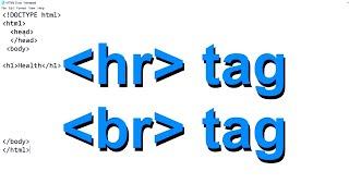 hr & br tags in HTML