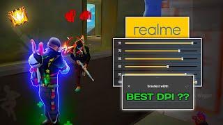 REALME 8i DPI + HUD + SENSITIVITY + POINTER SPEEDBEST DPI SETTING FOR FREE FIRE HEADSOT  Realme 8i