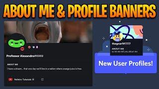 How to Get the About Me & Banner on Discord Profile