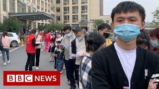 Queues in China for experimental Covid-19 vaccine - BBC News