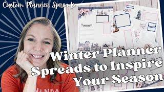 Winter Planner Spreads to Inspire Your Season || Custom Planner Spreads