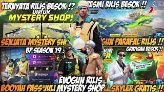 BOCORAN FF !! EVENT TERBARU, EVOGUN PARAFAL RILIS, MYSTERY SHOP, BOOYAH PASS SEASON 19, SKILL SKIN