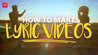 How to Make a LYRIC VIDEO (For Beginners) in HitFilm Free