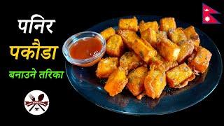 सजिलै संग एकदम मिठो पनिर पकौडा बनाउने तरिका || How To Make Crispy Paneer Pakauda || Easy Recipe