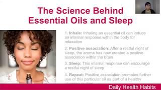 Daily Health Habits - Essential Oils, Sleep and Emotions