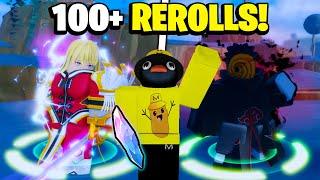 WHAT WILL 100+ REROLLS GETS YOU ON ANIME VANGUARDS