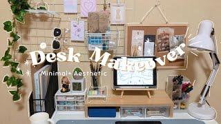 Desk Makeover + Shopee finds | Aesthetic & Minimal